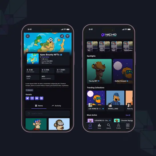 Nicho NFT Mobile App